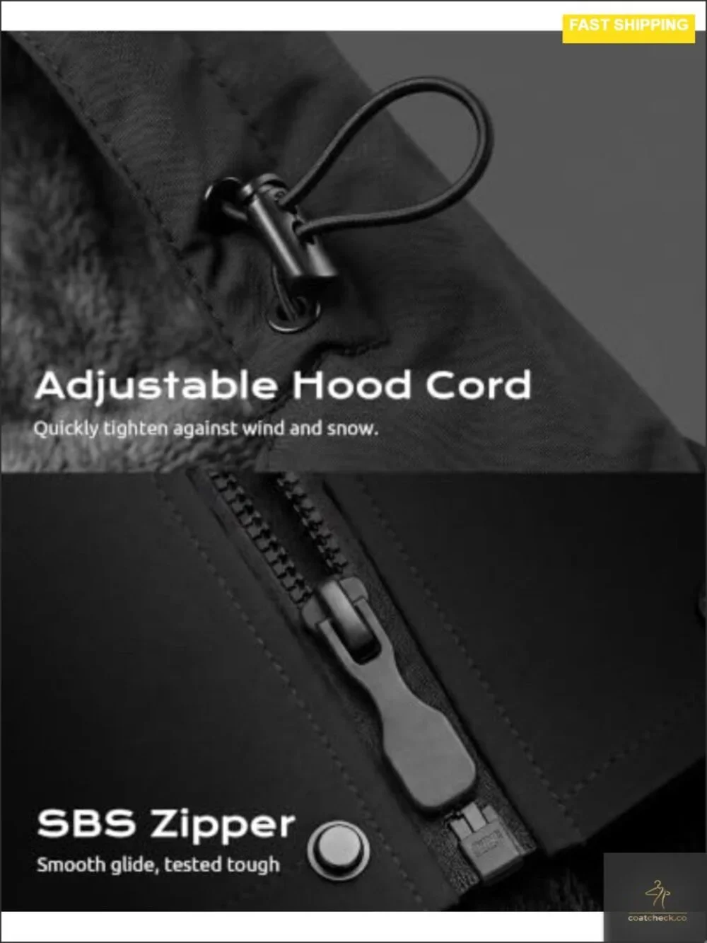 Men's Waterproof Insulated Ski Jacket Windproof Snowboarding Winter Coat with